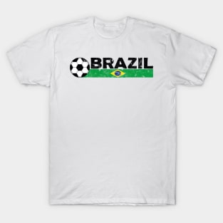 Brazil Football Fan. Brazil Soccer Design T-Shirt